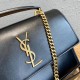 Saint Laurent New Medium Sunset Bag In Black Calfskin