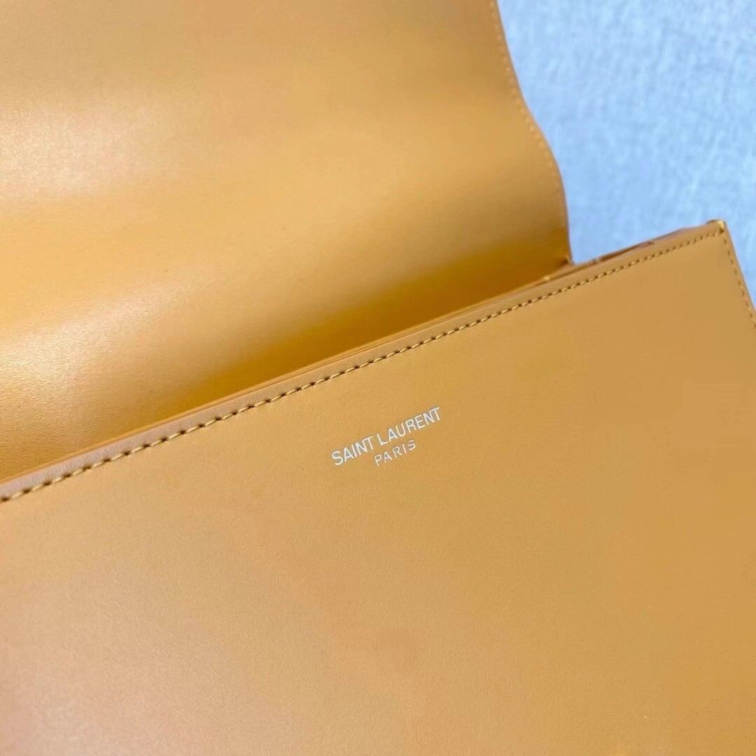 Saint Laurent Le Pave Bag In Saffron Calfskin