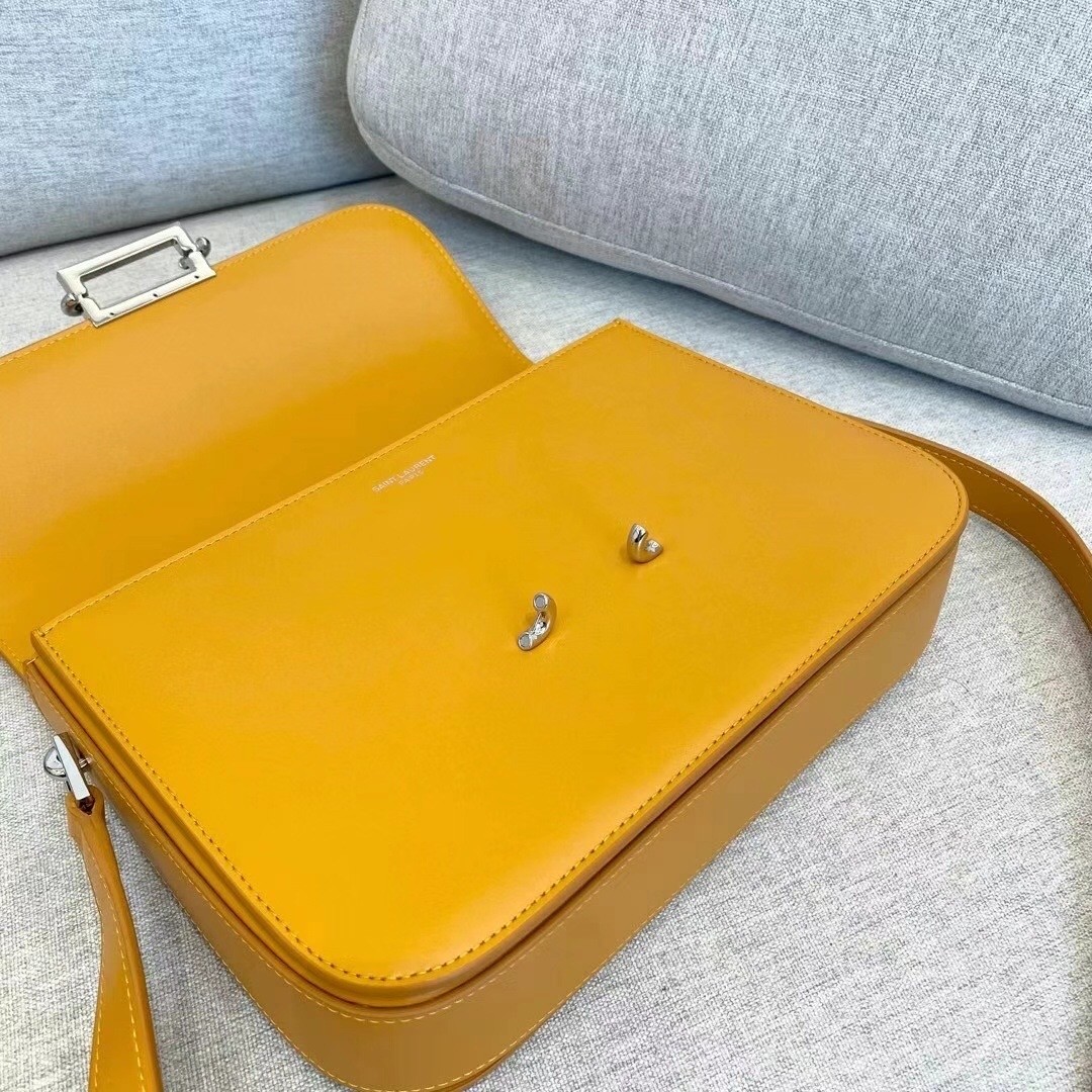 Saint Laurent Le Pave Bag In Saffron Calfskin