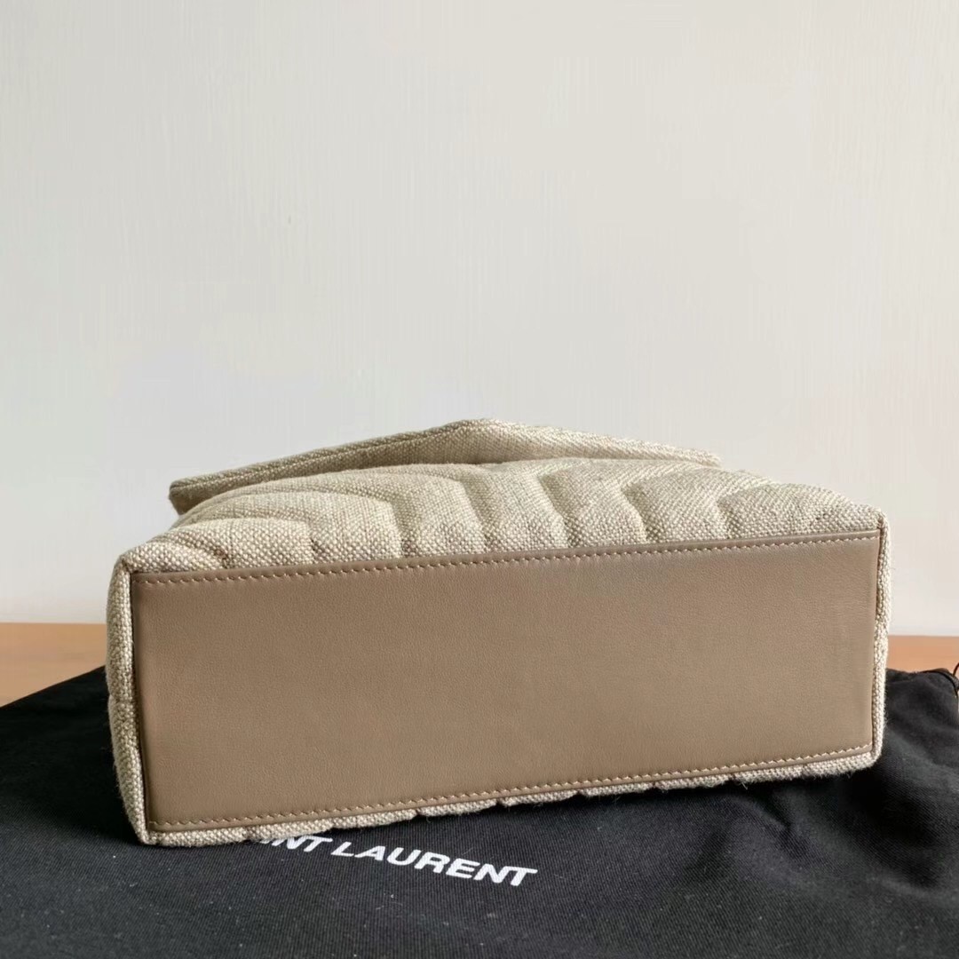 Saint Laurent Loulou Small Bag In Linen Canvas