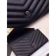 Saint Laurent Large Monogram Flap All Black Wallet