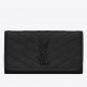 Saint Laurent Niki Large Wallet In Black Crinkled Vintage Leather