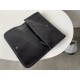 Saint Laurent Niki Large Wallet In Black Crinkled Vintage Leather