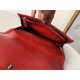 Saint Laurent Niki Large Wallet In Red Crinkled Vintage Leather