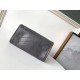 Saint Laurent Niki Large Wallet In Storm Crinkled Vintage Leather