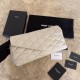 Saint Laurent Sade Puffer Envelope Clutch In White Lambskin