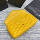 Saint Laurent Sade Puffer Envelope Clutch In Yellow Lambskin