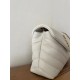 Saint Laurent Loulou Small Bag In White Matelasse Leather