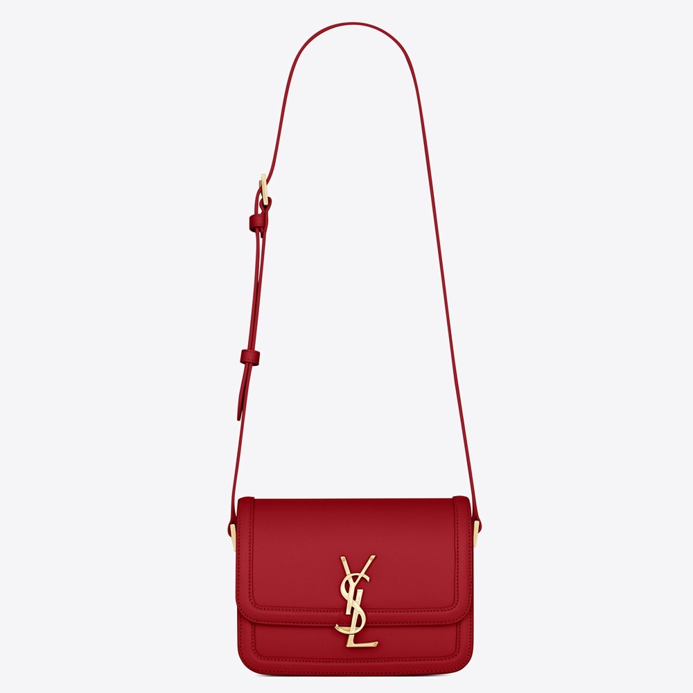 Saint Laurent Solferino Small Bag In Red Calfskin