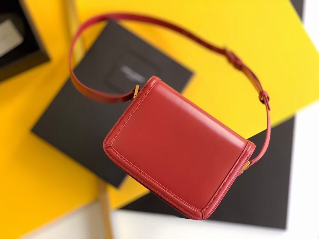 Saint Laurent Solferino Small Bag In Red Calfskin