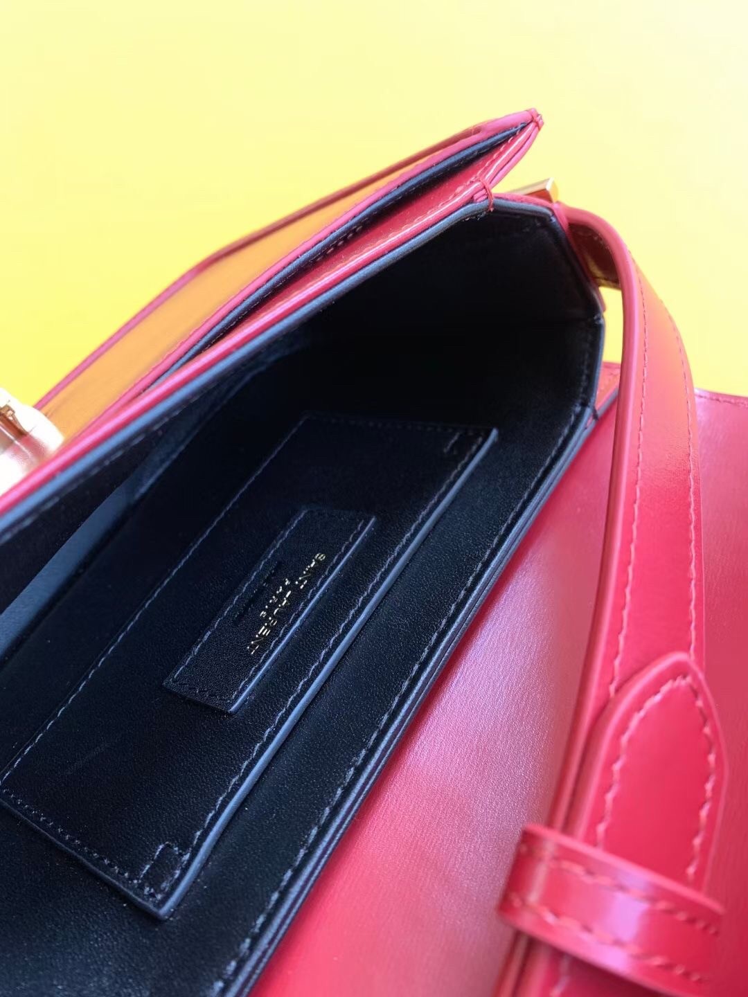 Saint Laurent Solferino Small Bag In Red Calfskin