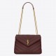 Saint Laurent Loulou Small Bag In Burgundy Matelasse Leather