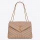 Saint Laurent Loulou Medium Bag In Beige Matelasse Leather