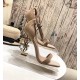 Saint Laurent Opyum 110 Sandals In Beige Suede