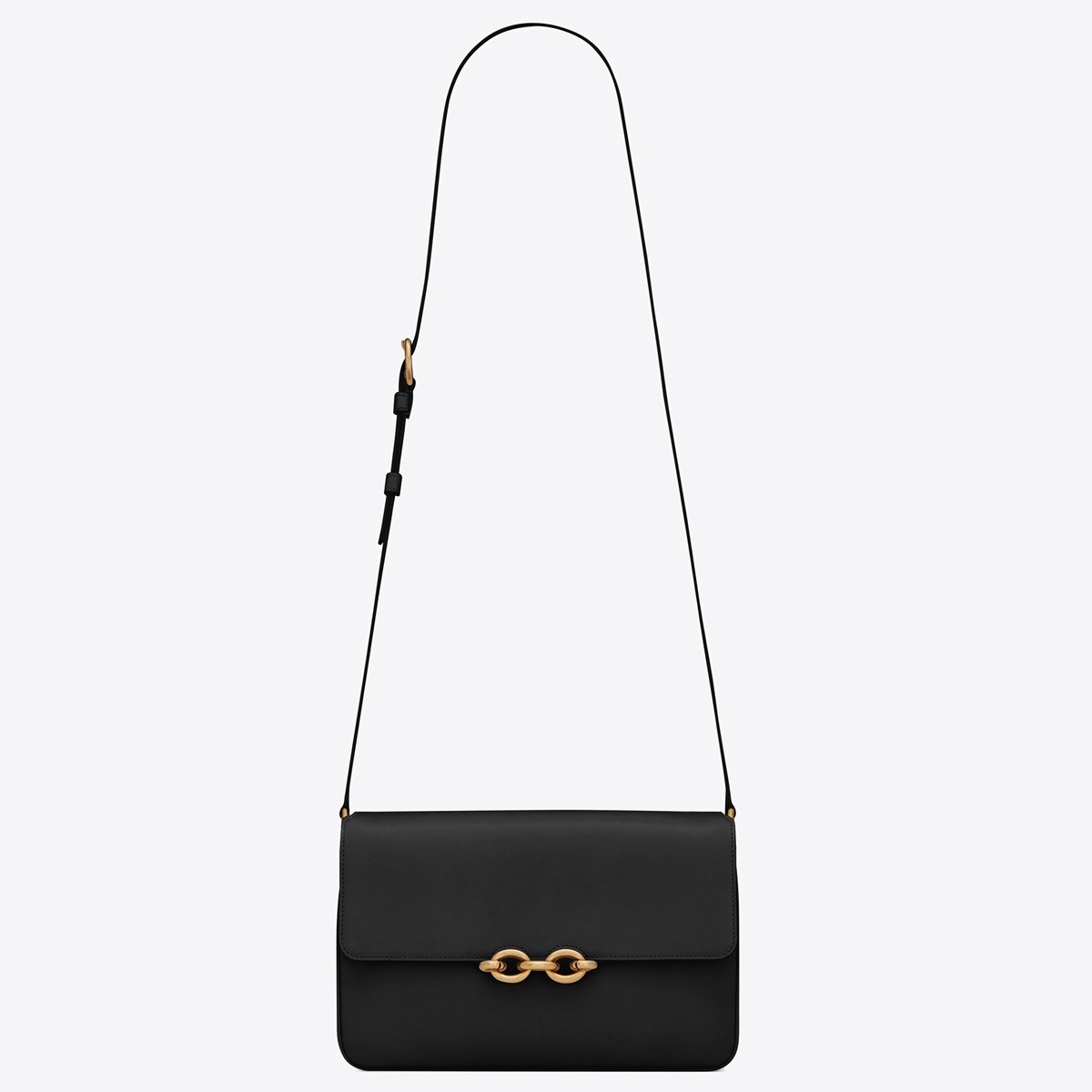 Saint Laurent Le Maillon Bag In Black Calfskin