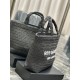 Saint Laurent Rive Gauche Tote Bag in Black Raffia Crochet