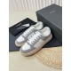 Saint Laurent Women's SL/61 Sneakers in Grey and White Leather