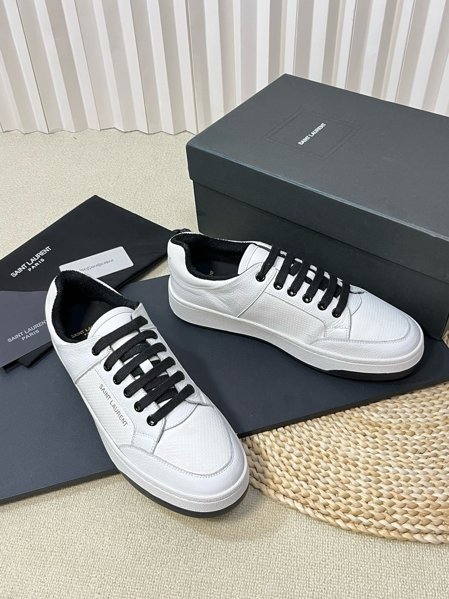 Saint Laurent Women's SL/61 Sneakers in White Leather