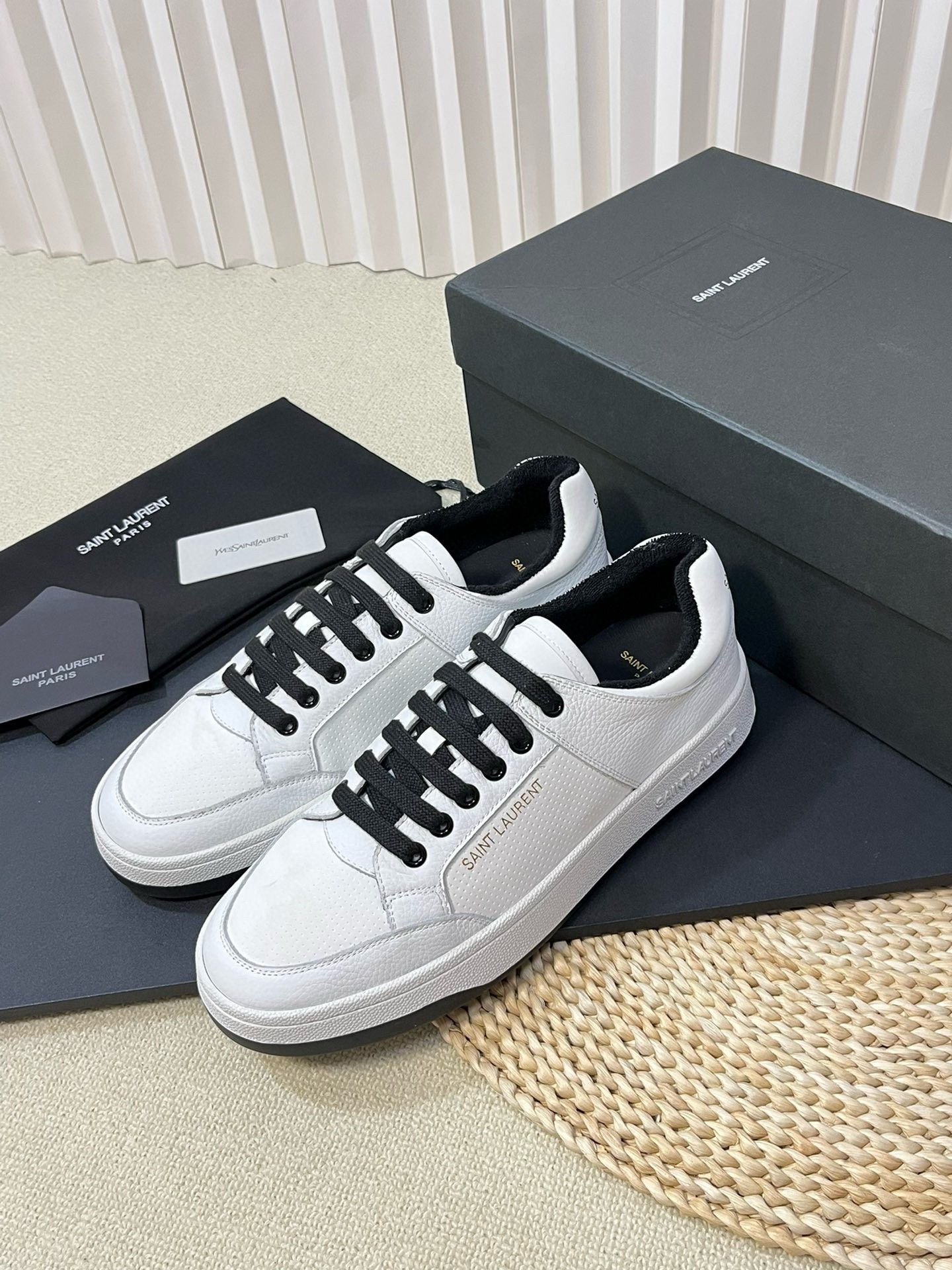 Saint Laurent Women's SL/61 Sneakers in White Leather