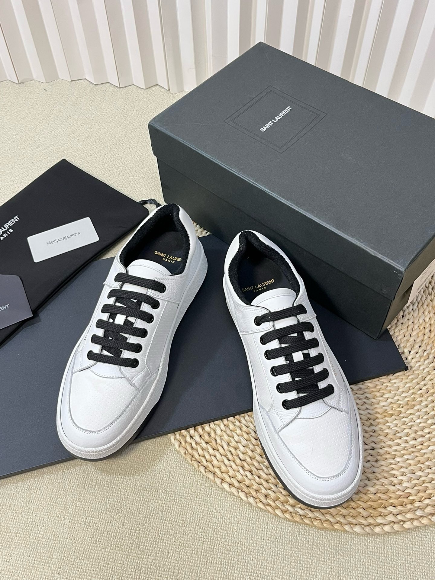 Saint Laurent Women's SL/61 Sneakers in White Leather