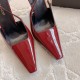 Saint Laurent Blake Slingback Pumps 110mm in Red Patent Leather