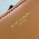 Saint Laurent Mini Toy Shopping Bag in Brown Calfskin