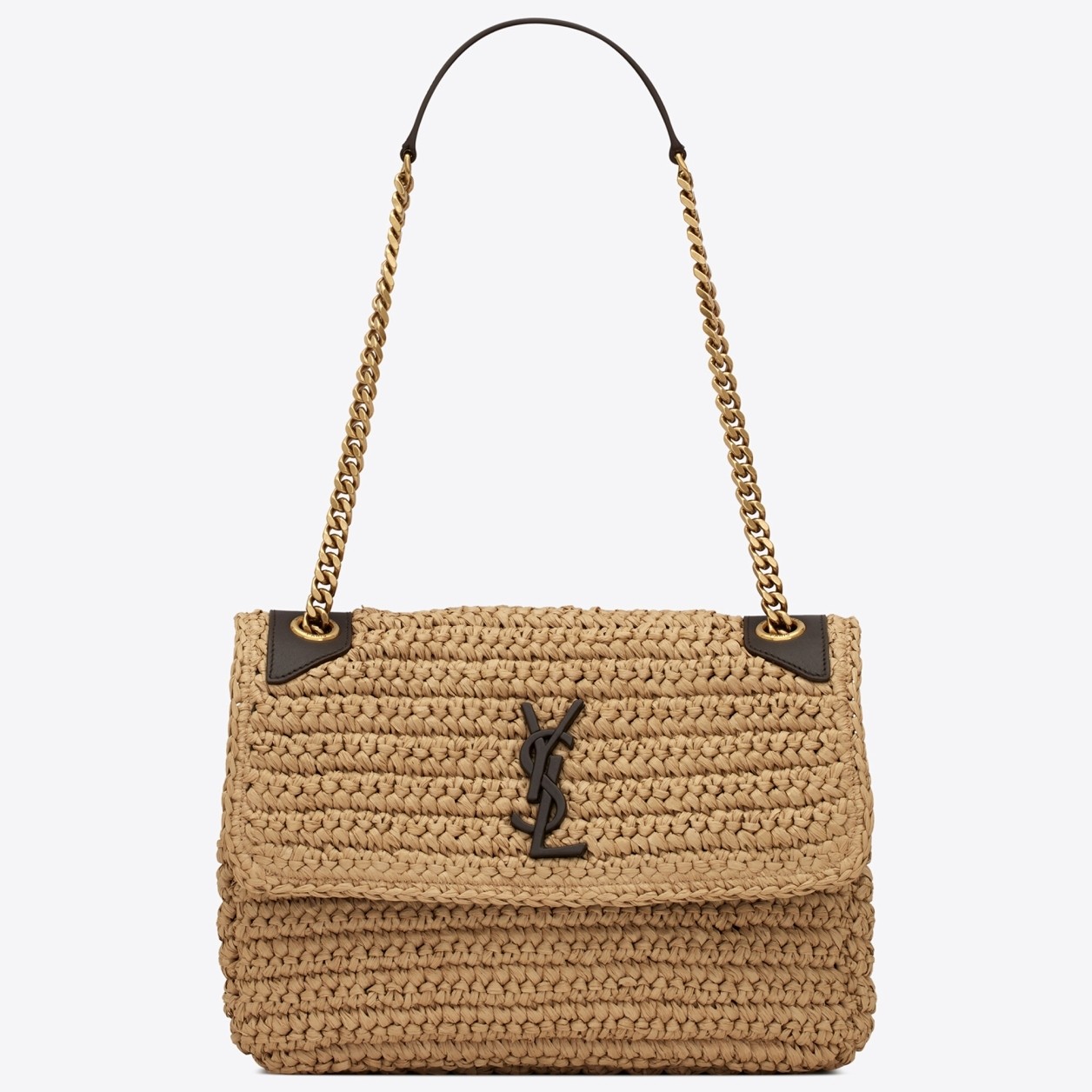 Saint Laurent Niki Medium Bag in Naturel Raffia