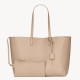 Saint Laurent Shopping Tote Bag in Beige Leather