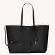 Saint Laurent Shopping Tote Bag in Black Leather