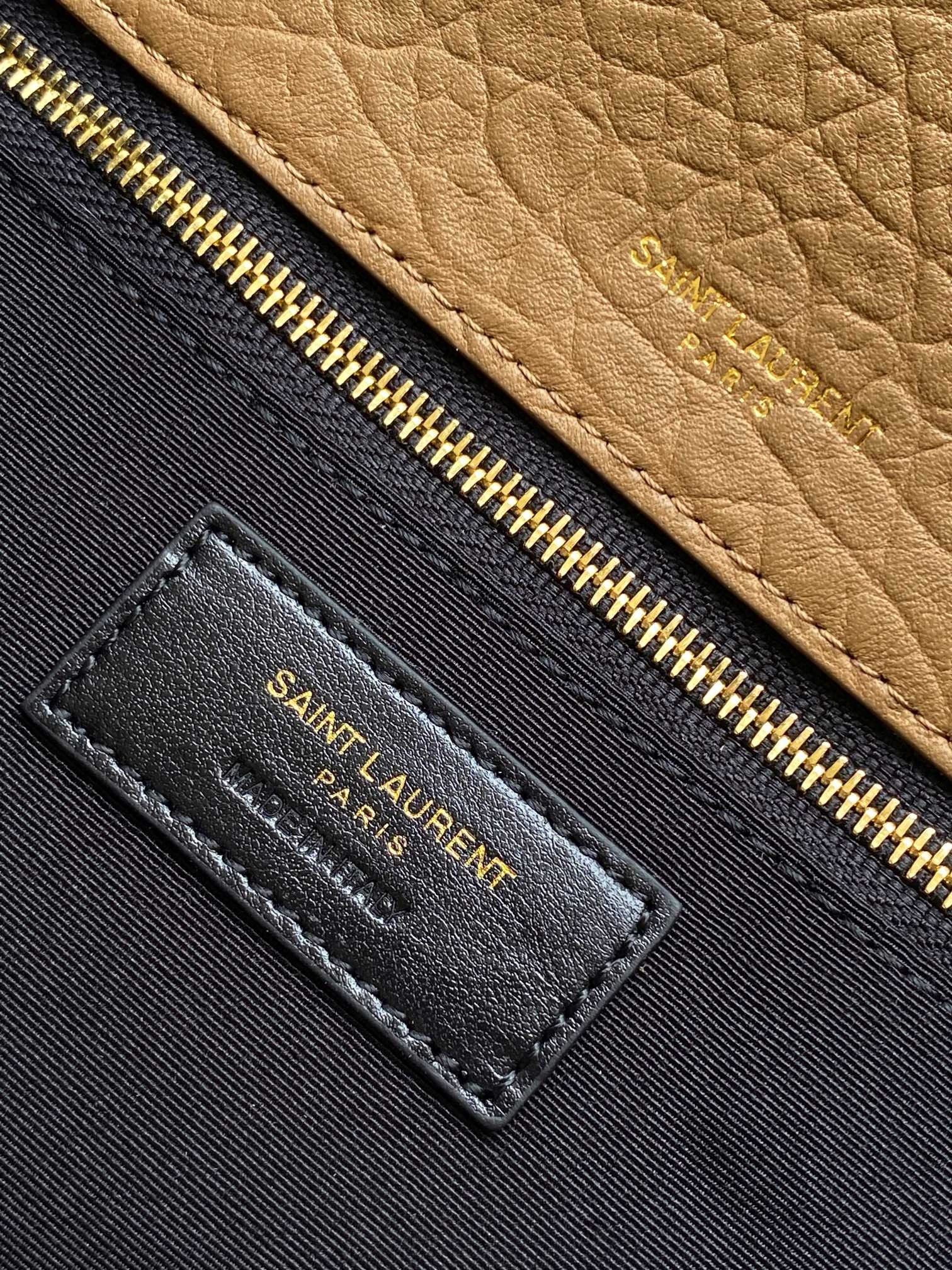 Saint Laurent Niki Medium Chain Bag in Dark Cork Grained Lambskin