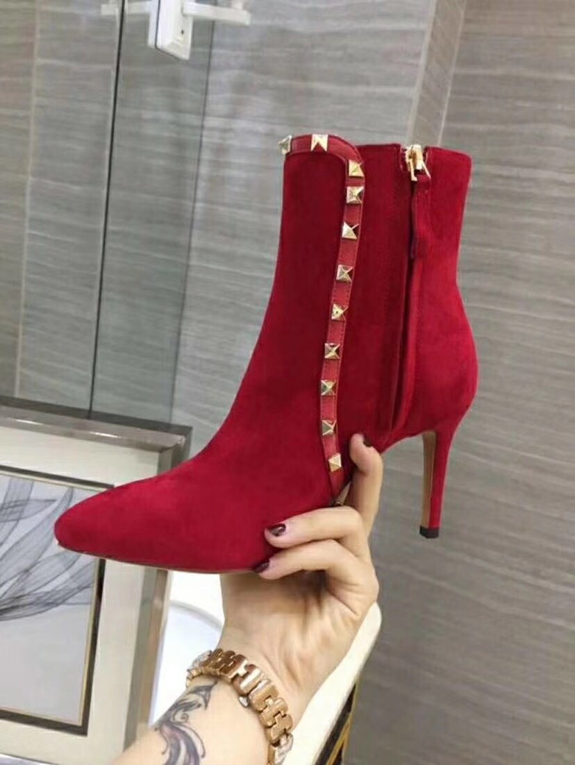 Valentino Garavani Red Rockstud Bootie 85mm