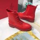 Valentino Garavani Red VLOGO Combat Boot 35 mm