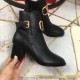 Valentino Vlogo Ankle Boot 60MM In Black Grainy Leather