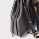 Valentino Small Vring Handbag In Black Buffalo Leather