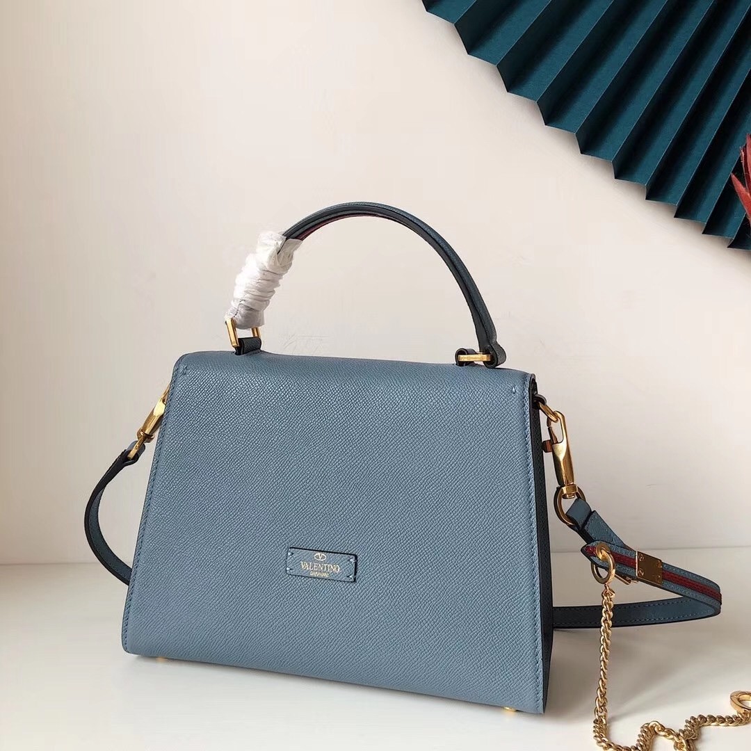 Valentino Small Vsling Handbag In Amadeus Grainy Calfskin