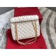 Valentino Rockstud Spike Medium Bag In White Nappa Leather