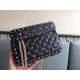 Valentino Rockstud Spike Small Bag In Black Lambskin