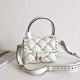 Valentino Candystud Mini Handbag In White Lambskin