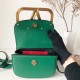 Valentino Small Supervee Crossbody Bag In Green Leather