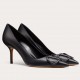 Valentino VLOGO 80mm Pumps In Black Calfskin