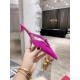 Valentino VLogo Mules 40mm In Hot Pink Patent Leather