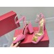 Valentino One Stud Pumps 90mm In Pink Patent Leather