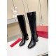 Valentino Heritage Boots 60mm In Black Calfskin Leather