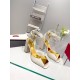 Valentino One Stud Sandals 90mm In White Calfskin