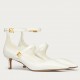 Valentino Tiptoe Pumps 50mm In White Patent Leather