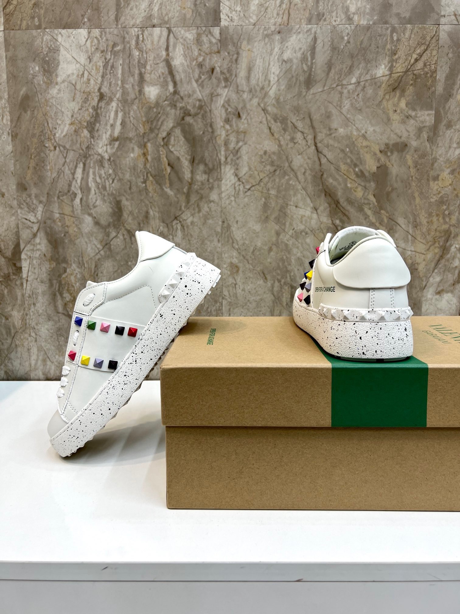 Valentino Women's Open For a Change Sneakers with Multicoloured Rockstuds