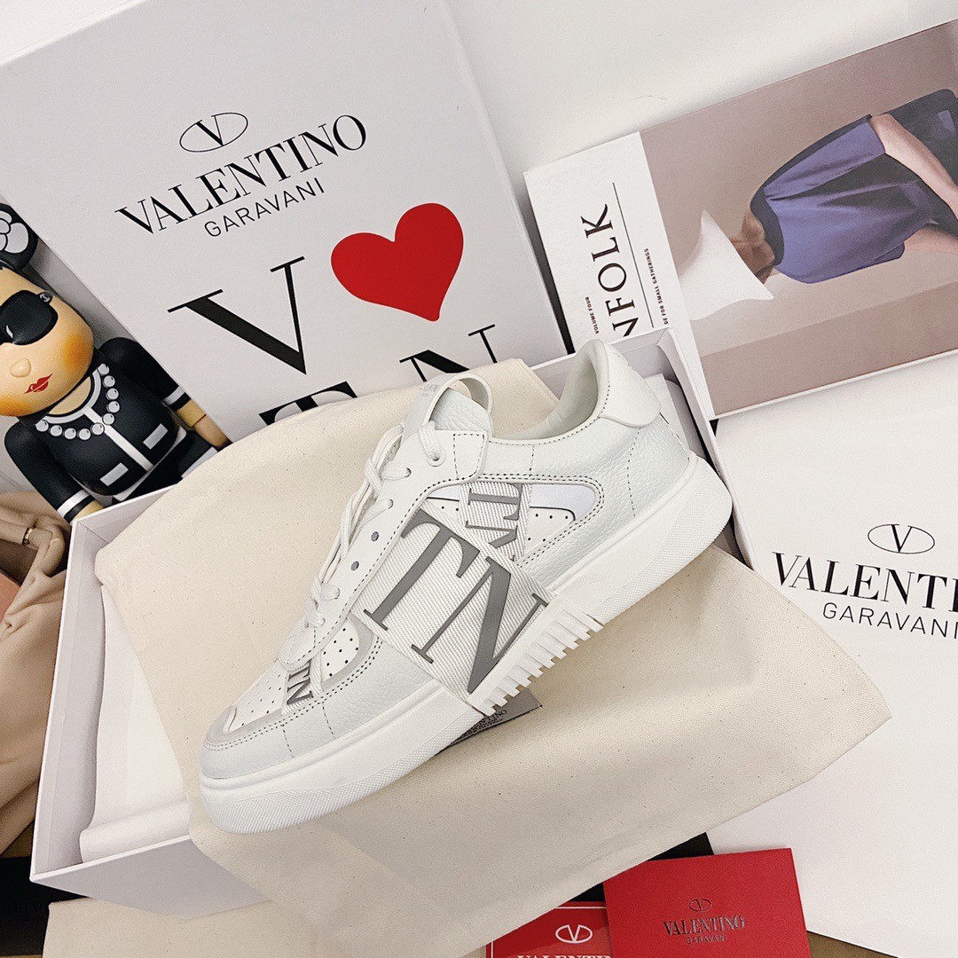 Valentino Women's VL7N Sneakers with Grey VLTN Logo