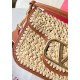 Valentino Alltime Shoulder Bag in Natural Raffia