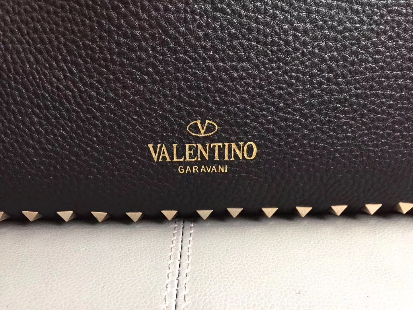 Valentino Noir Rockstud Medium Reversible Tote Bag