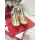 Valentino Rockstud Red 100MM Patent Pumps